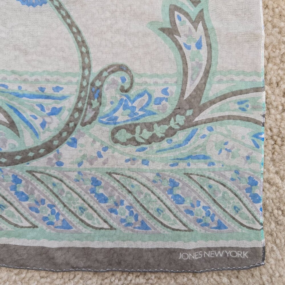 Jones New York Silk Chiffon Scarf - Picture 3 of 10